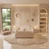 Off White Upholstered Cloud Bed