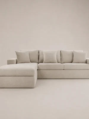 Luxe-L-Shaped-Sofa Luxe L-Shaped Four-Seater Sofa in beige linen by Marina Living UAE