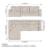 Luxe-L-Shaped-Sofa Luxe L-Shaped Four-Seater Sofa in beige linen by Marina Living UAE
