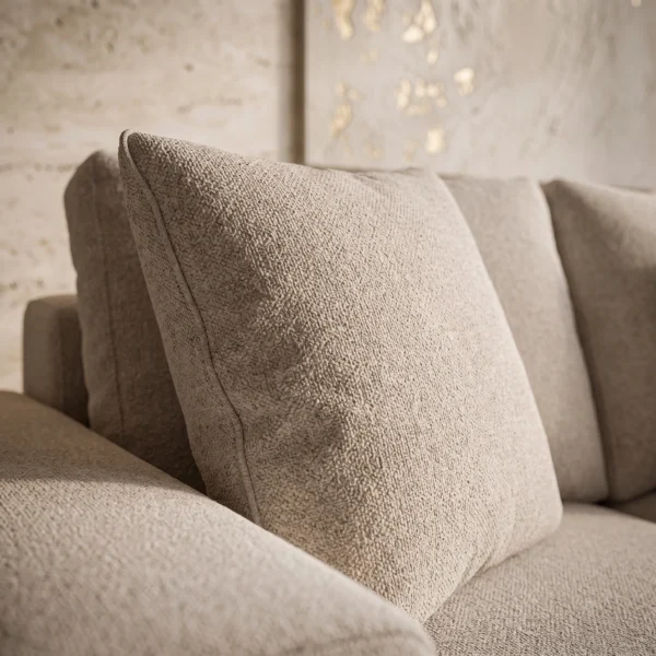 Luxe-L-Shaped-Sofa Luxe L-Shaped Four-Seater Sofa in beige linen by Marina Living UAE