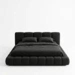 Luma Luxury Black Upholstered Bed