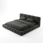 Luma Luxury Black Upholstered Bed - Image 4