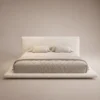 Mellow-Linen-Bed Mellow Linen Bed in beige linen by Marina Living UAE