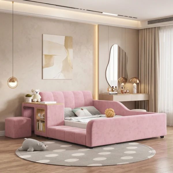 Mila Storage Nook Kids Bed Custom Made Bed Dubai UAE (3) Custom Children’s Bed Dubai