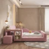 Mila Storage Nook Kids Bed Custom Made Bed Dubai UAE (6) Upholstered Toddler Bed Abu Dhabi