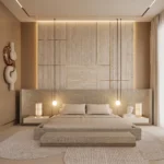 Luxury Bed Set with Extended Headboard Dubai