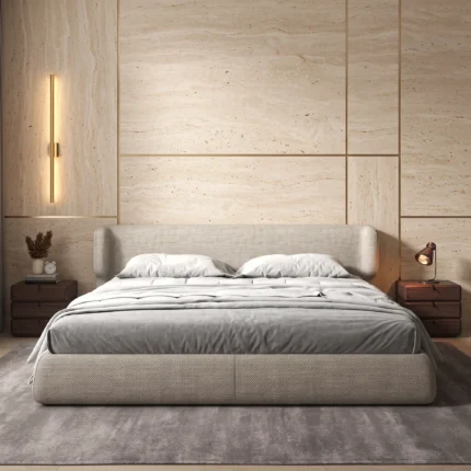 Milano Italian Wingback Platform Bed Dubai UAE