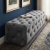 Modern Regent Deep-Button Tufted Bench Dubai UAE (1) Regent Deep-Button Tufted Bench Dubai UAE