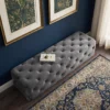 Modern Regent Deep-Button Tufted Bench Dubai UAE (4) Deep Button Bench Dubai