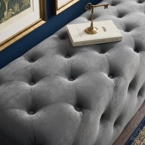 Modern Regent Deep-Button Tufted Bench Dubai UAE (5) Custom Bedroom Bench Sharjah UAE