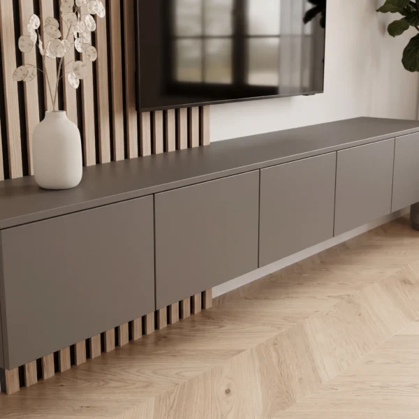 Modern TV Wall Unit with Functional Storage Modern TV wall unit with functional storage by Marina Living UAE