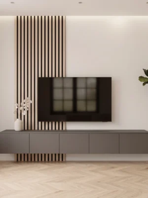 Modern TV Wall Unit with Functional Storage Modern TV wall unit with functional storage by Marina Living UAE