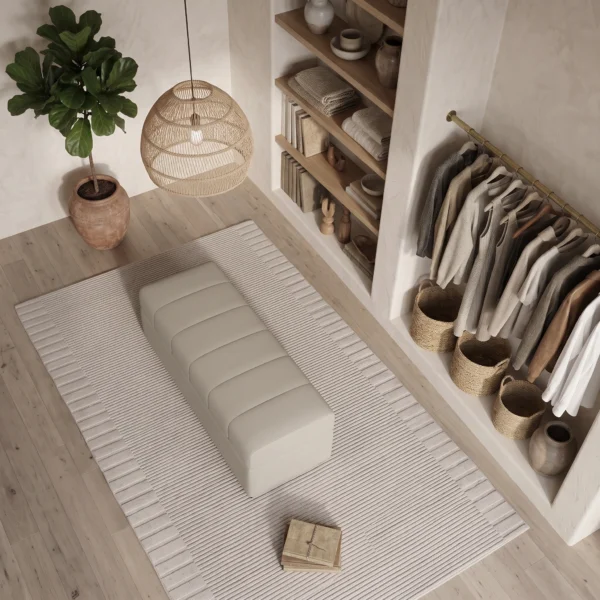 Modern Upholstered Storage Ottoman Bench Dubai UAE (2) Upholstered Bedroom Bench UAE