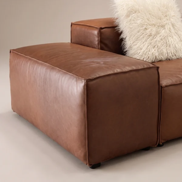 Molto-Leather-Sectional-sofa Molto Leather Sectional Sofa in brown by Marina Living UAE