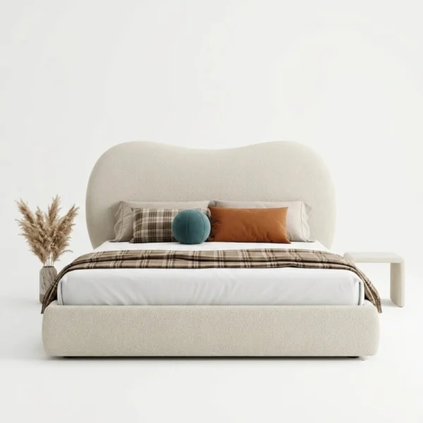 Mona-Cream-Wave-Headboard Mona Cream Wave Headboard by Marina Living in Dubai UAE