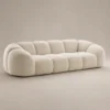 Mora-Straight-Sofa Mora Straight Sofa in beige boucle by Marina Living UAE