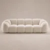 Mora-Straight-Sofa Mora Straight Sofa in beige boucle by Marina Living UAE