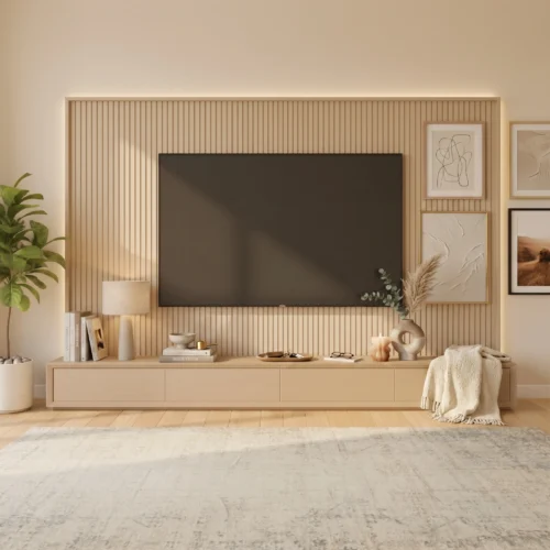 Nordica Slat TV Wall Unit Dubai