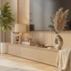 Nordica Slat TV Wall Unit Dubai UAE (5) Wall Mounted TV Cabinet UAE