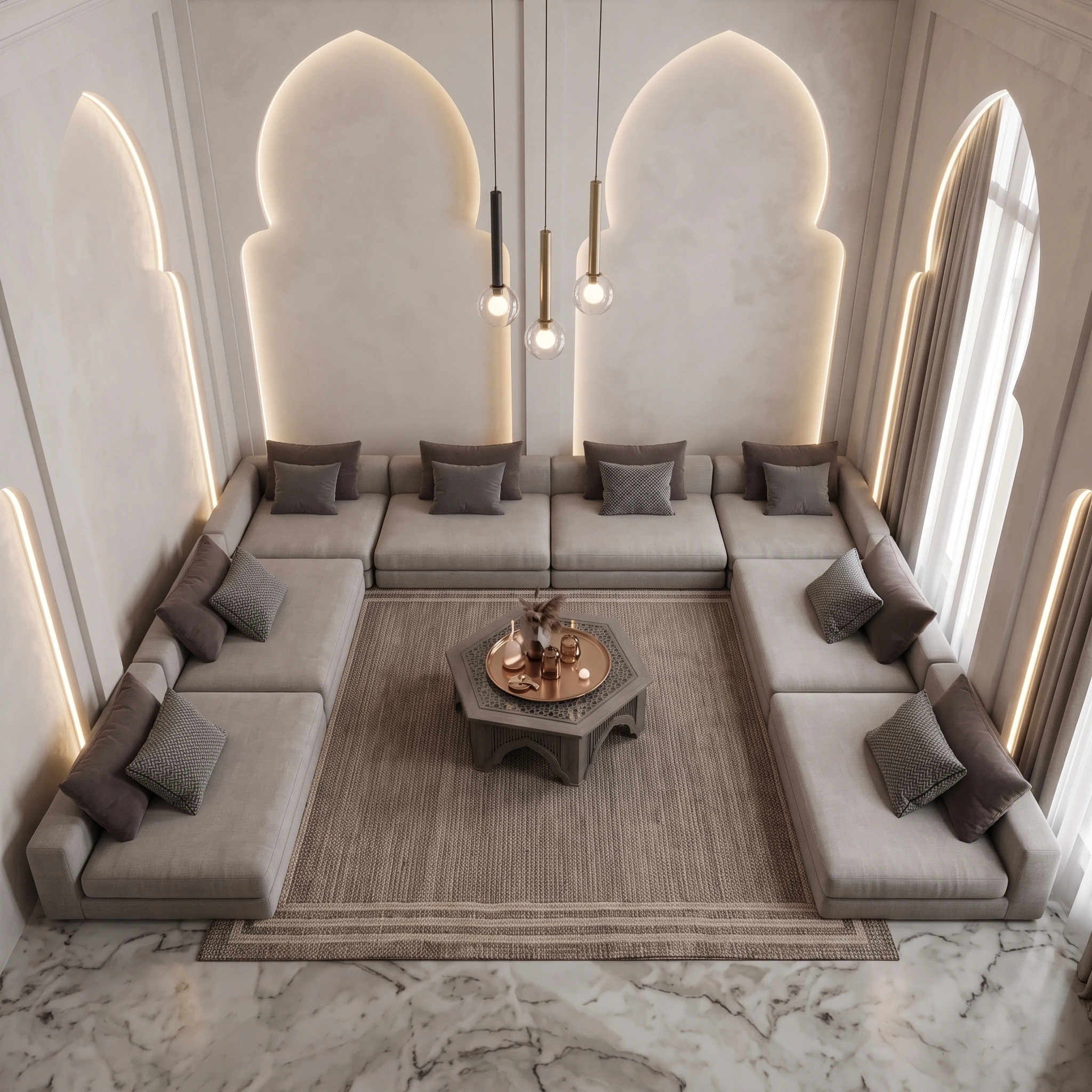 U Shaped Majlis Sofa Dubai
