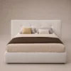 Nuvia-Luxury-Bed Nuvia Luxury Bed in beige linen by Marina Living UAE