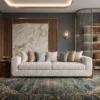 Oakley-Luxury-Sofa Oakley Luxury Three-Seater Sofa in beige linen by Marina Living UAE
