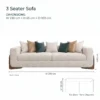 Oakley-Luxury-Sofa Oakley Luxury Three-Seater Sofa in beige linen by Marina Living UAE