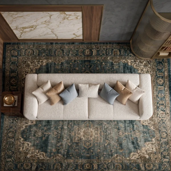 Oakley-Luxury-Sofa Oakley Luxury Three-Seater Sofa in beige linen by Marina Living UAE