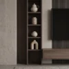 Oakridge Slat TV Console with Shelves Oakridge slat TV console with shelves by Marina Living UAE