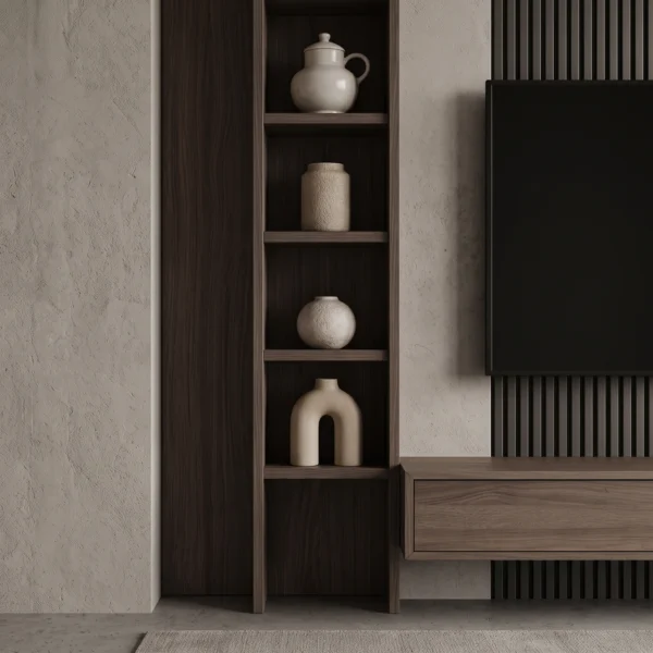 Oakridge Slat TV Console with Shelves Oakridge slat TV console with shelves by Marina Living UAE