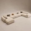 Ophel 5- Seater Sectional Sofa Ophel 5-seater sectional sofa in beige velvet by Marina Living UAE