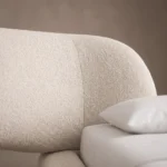 Oria Storage Bed in beige fabric by Marina Living UAE