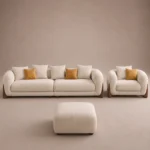 Orian Walnut Legs Sofa by Marina Living UAE