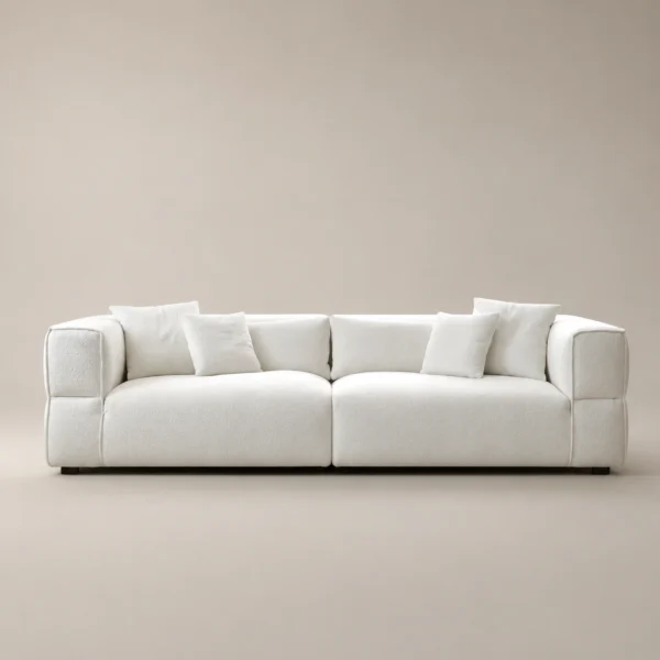 Orvel-Modern-3-seater-Sofa Orvel Modern 3-Seater Sofa in beige linen by Marina Living UAE