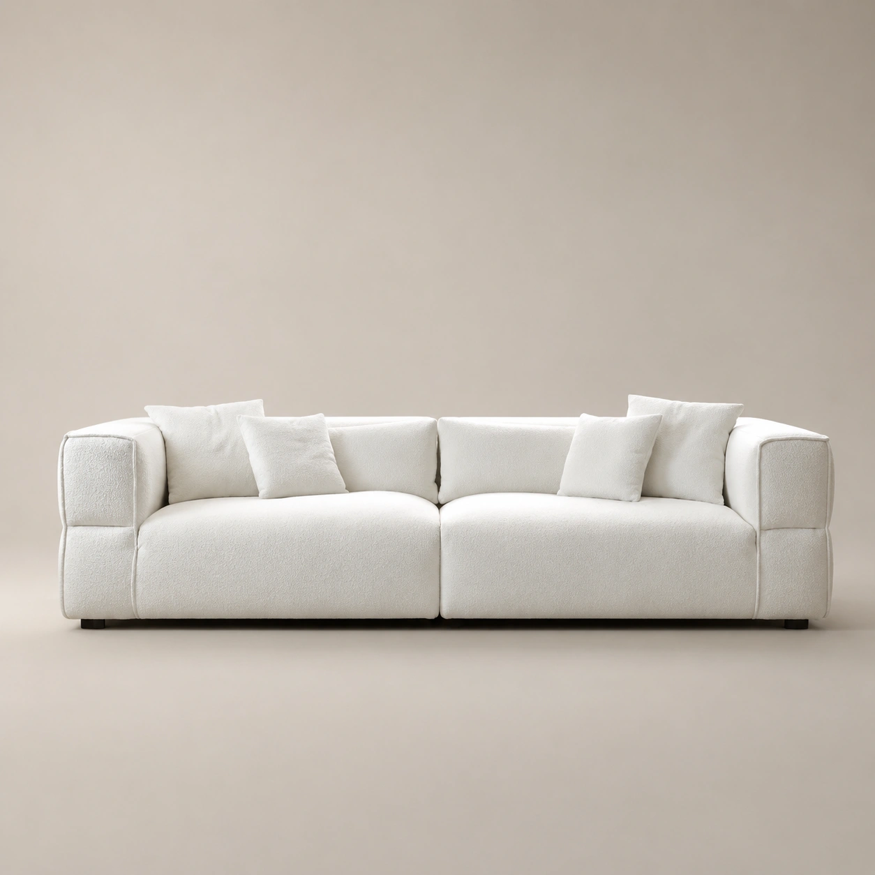 Orvel-Modern-3-seater-Sofa Orvel Modern 3-Seater Sofa in beige linen by Marina Living UAE
