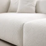 Orvel Modern 3-Seater Sofa in beige linen by Marina Living UAE