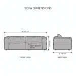 Orvel Modern 3-Seater Sofa in beige linen by Marina Living UAE