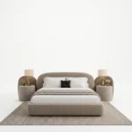 Rada Curved Upholstered Bed - Image 6