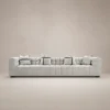 Roma-Grid-Sofa Roma Grid Sofa by Marina Living in light grey linen Dubai UAE