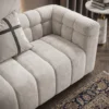 Roma-Grid-Sofa Roma Grid Sofa by Marina Living in light grey linen Dubai UAE