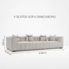 Roma-Grid-Sofa Roma Grid Sofa by Marina Living in light grey linen Dubai UAE