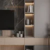 Saina Floating TV Unit with Wall Panel & Storage Saina floating TV unit with wall panel and storage by Marina Living UAE
