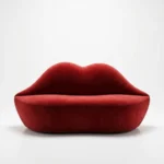 Scarlet Kiss Velvet Lip Sofa