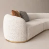 Serava-Arc-Shape-Sofa Serava Arc-Shape Sofa in beige bouclé by Marina Living UAE