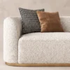 Serava-Arc-Shape-Sofa Serava Arc-Shape Sofa in beige bouclé by Marina Living UAE