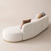 Serava-Arc-Shape-Sofa Serava Arc-Shape Sofa in beige bouclé by Marina Living UAE