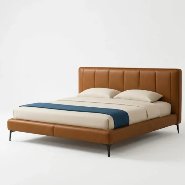 Siya-Modern-Faux-Leather-Bed-2-1.webp Siya Modern Faux Leather Bed Dubai UAE