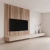 Sleek Wall-Mounted TV Console Sleek wall-mounted TV console in beige by Marina Living UAE