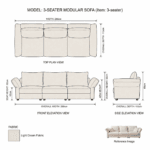Solen 3-Seater Sofa