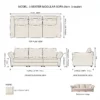 Solen-3-Seater-Sofa Solen 3-Seater Sofa in beige by Marina Living UAE